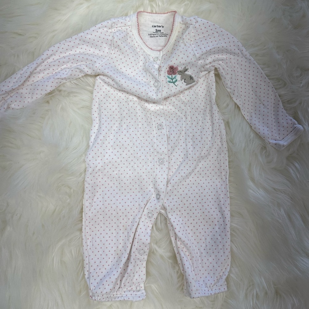 5/$30 Carter’s 3 Months Footless Button Footies​ - Picture 3 of 13